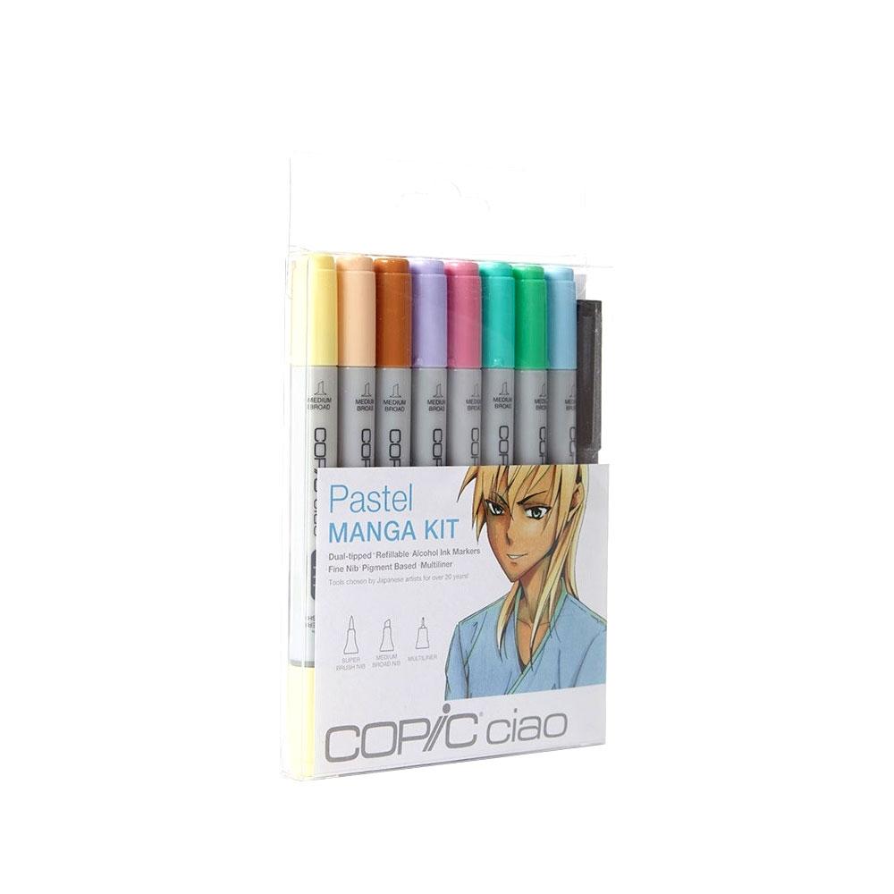 COPIC Ciao Marker 8pc Manga Pastel