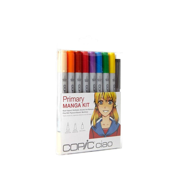 COPIC Ciao Marker 8pc Manga Primary