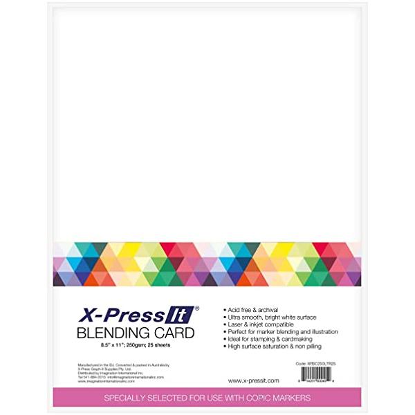 X-Press IT Blending Card Paper Bright White 8.5" x 11"