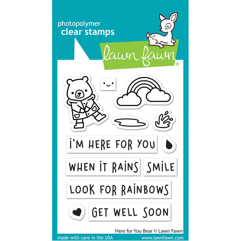 Lawn Fawn Clear Stamps Here For You Bear
