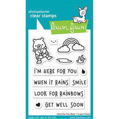 Lawn Fawn Clear Stamps Here For You Bear