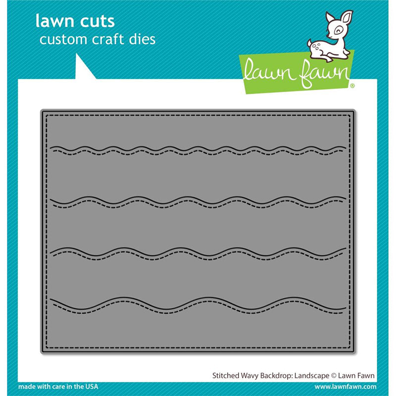Lawn Fawn Dies Stitched Wavy Backdrop: Landscape