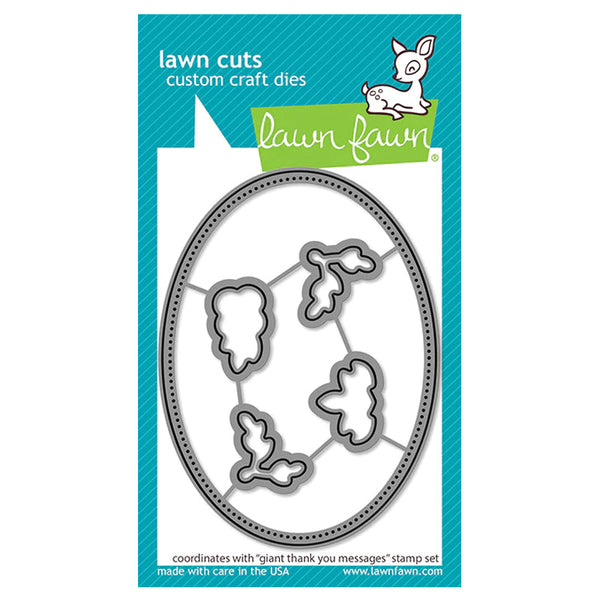 Lawn Fawn Dies Giant Thank You Messages