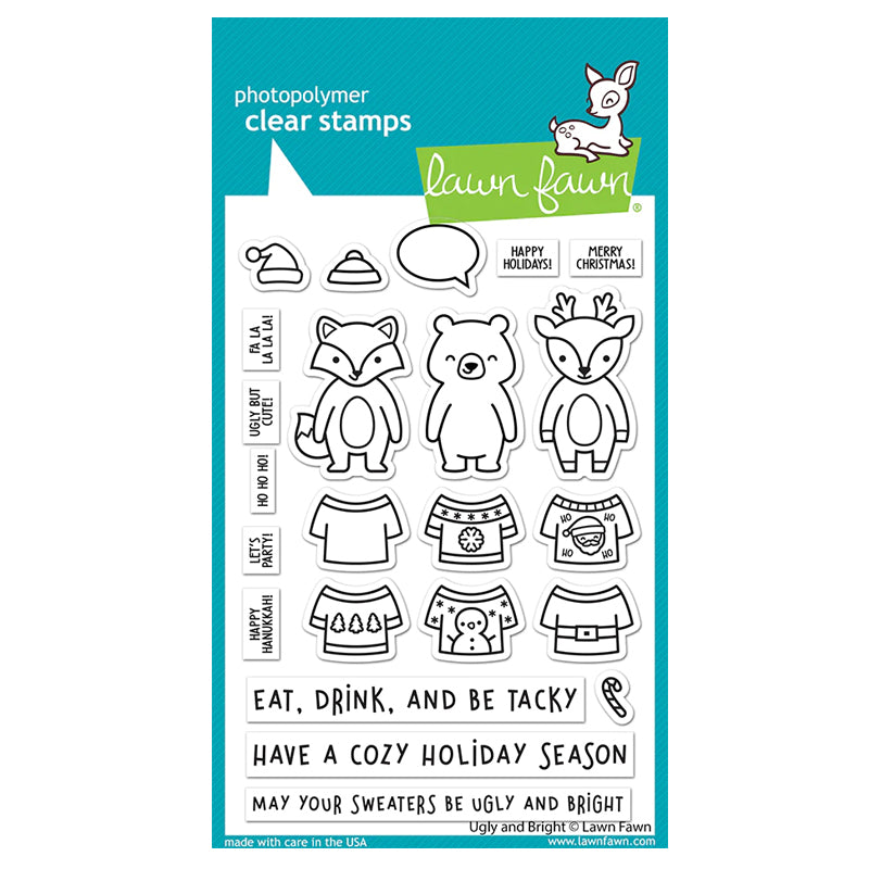 Lawn Fawn Clear Stamps Ugly and Bright