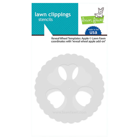 Lawn Fawn Stencil Reveal Wheel Templates: Apple