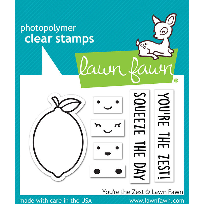 Lawn Fawn Clear Stamps You're the Zest