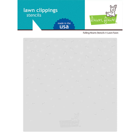 Lawn Fawn Stencil Falling Hearts