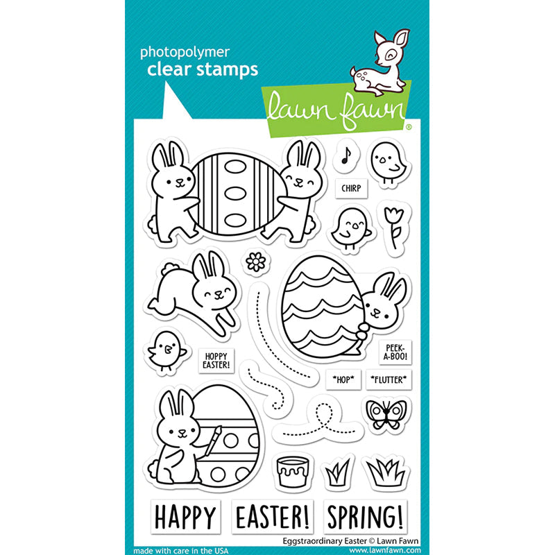 Lawn Fawn Clear Stamps Eggstraordinary Easter