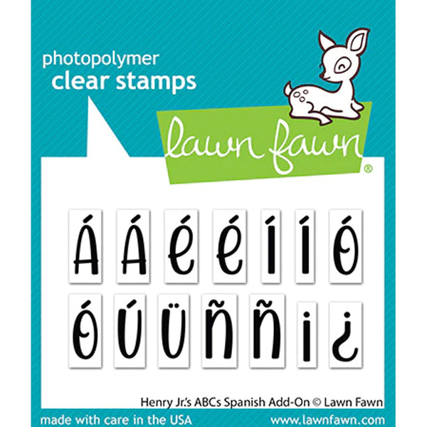 Lawn Fawn Clear Stamps Henry Jr.'s ABCs Spanish Add-On