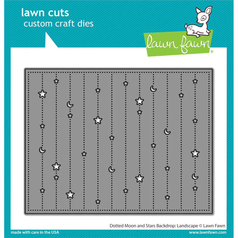 Lawn Fawn Dies Dotted Moon And Stars Backdrop: Landscape