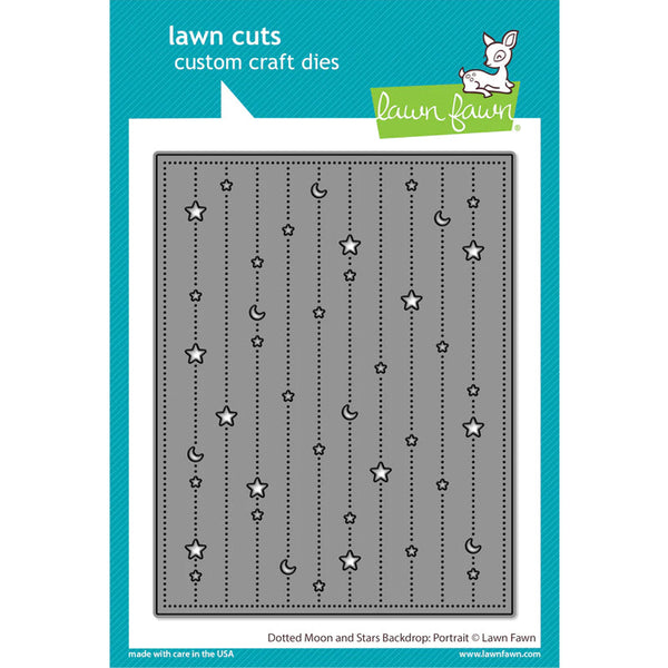 Lawn Fawn Dies Dotted Moon And Stars Backdrop: Portrait