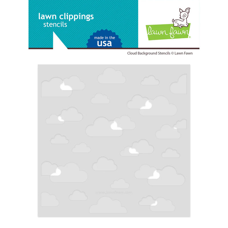 Lawn Fawn Stencil Cloud Background