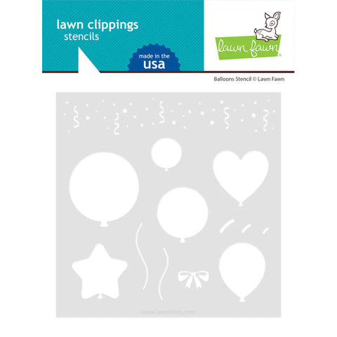 Lawn Fawn Stencil Balloons