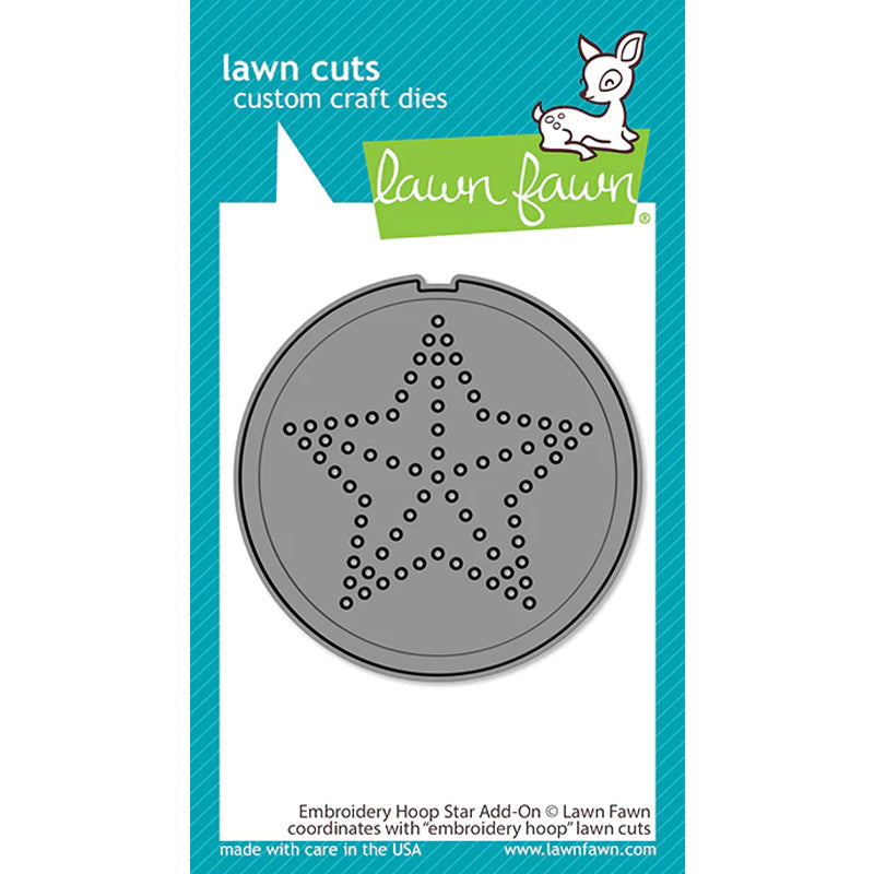Lawn Fawn Dies Embroidery Hoop Star Add-On