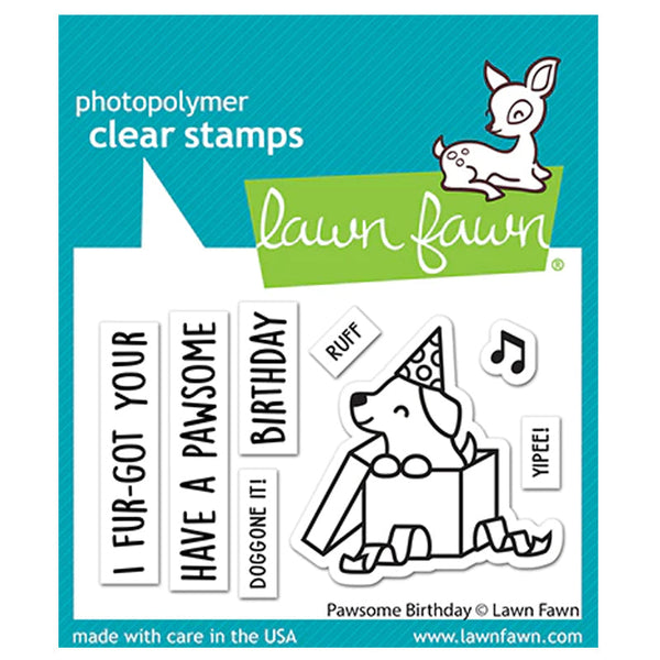 Lawn Fawn Clear Stamps Pawsome Birthday