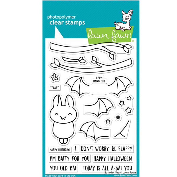Lawn Fawn Clear Stamps Batty For You