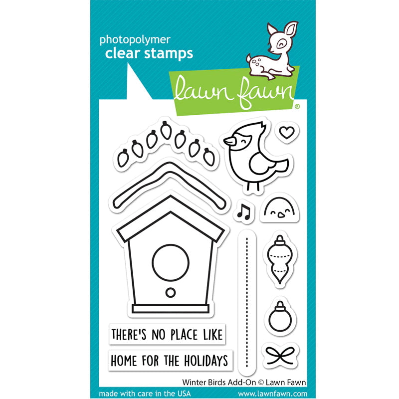 Lawn Fawn Clear Stamps Winter Birds Add-On