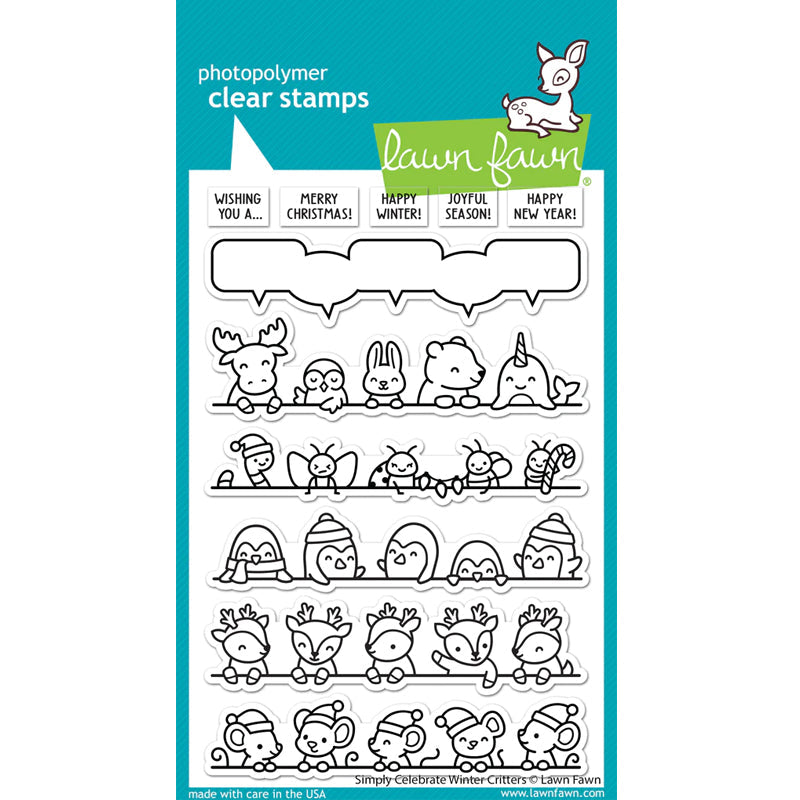 Lawn Fawn Clear Stamps Simply Celebrate Winter Critters