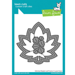 Lawn Fawn Dies Stitched Maple Leaf Frame