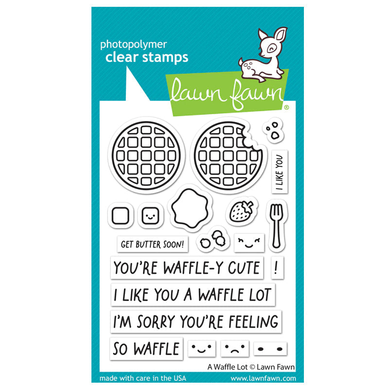 Lawn Fawn Clear Stamps A Waffle Lot
