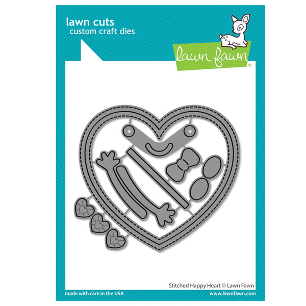 Lawn Fawn Dies Stitched Happy Heart