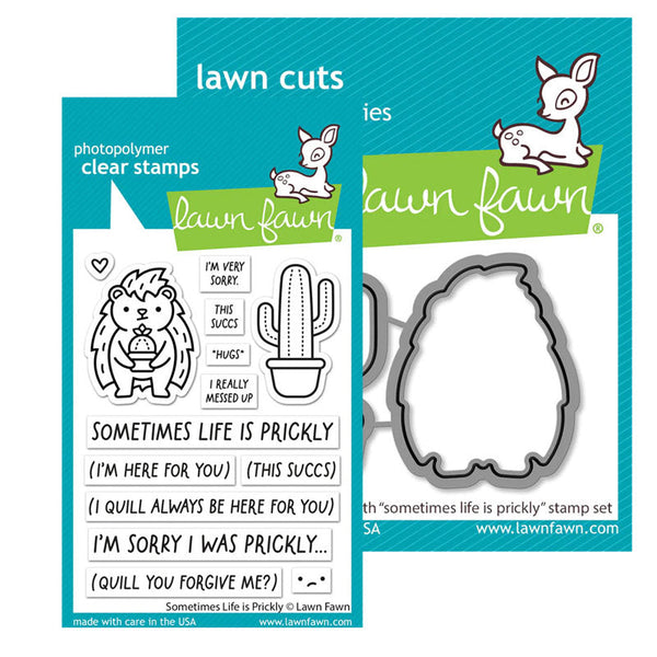 Lawn Fawn 2pc Sometimes Life Is Prickly