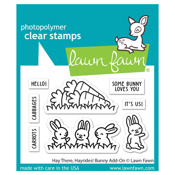 Lawn Fawn Clear Stamps Hay There,Hayrides! Bunny Add-on