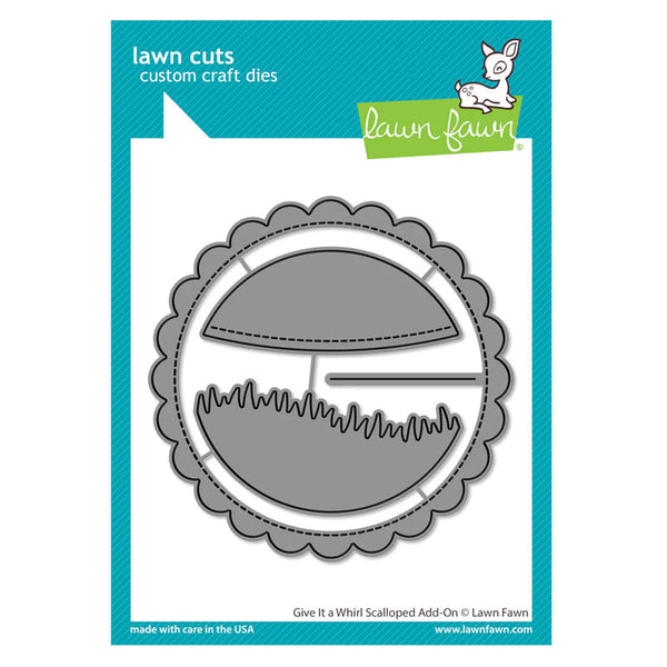 Lawn Fawn Dies  Give It A Whirl Scalloped Add-on