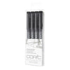 COPIC Multiliner Pen 4pc Fine Black