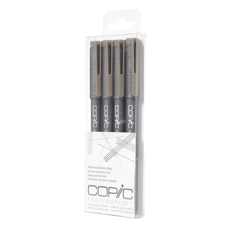 COPIC Multiliner Pen 4pc Fine Gray