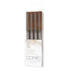 COPIC Multiliner Pen 4pc Sepia