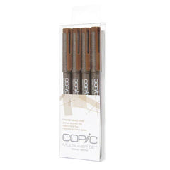 COPIC Multiliner Pen 4pc Sepia
