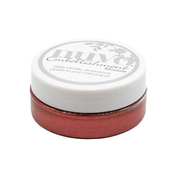 Nuvo Embellishment Mousse Antique Red