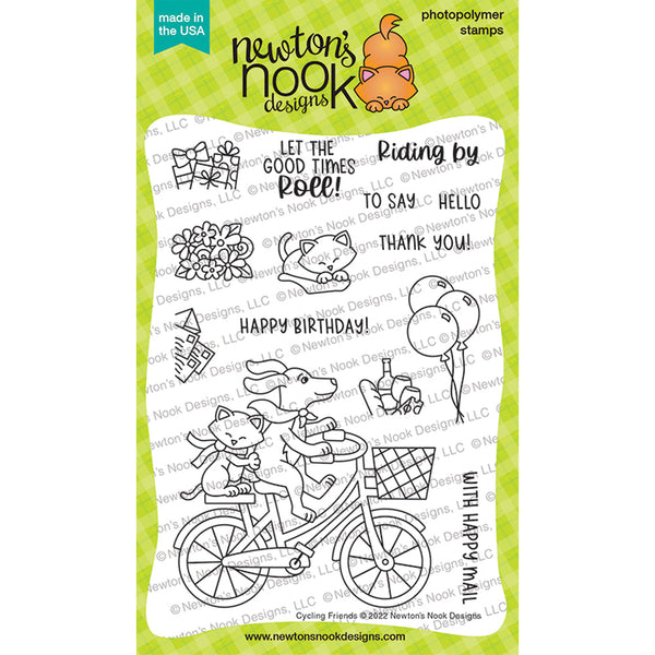Newton's Nook Clear Stamps Cycling Friends