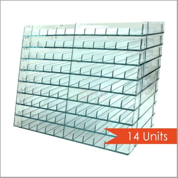  Crafter's Companion - Universal Marker Storage System Modular  System for 72 Pens (4 Trays) - Clear, 6 Count (Pack of 1)