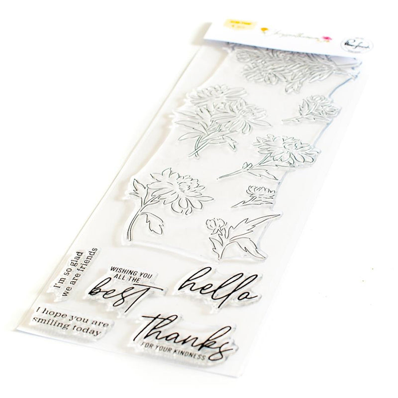 Pinkfresh Studio Clear Stamps Chrysanthemum 1