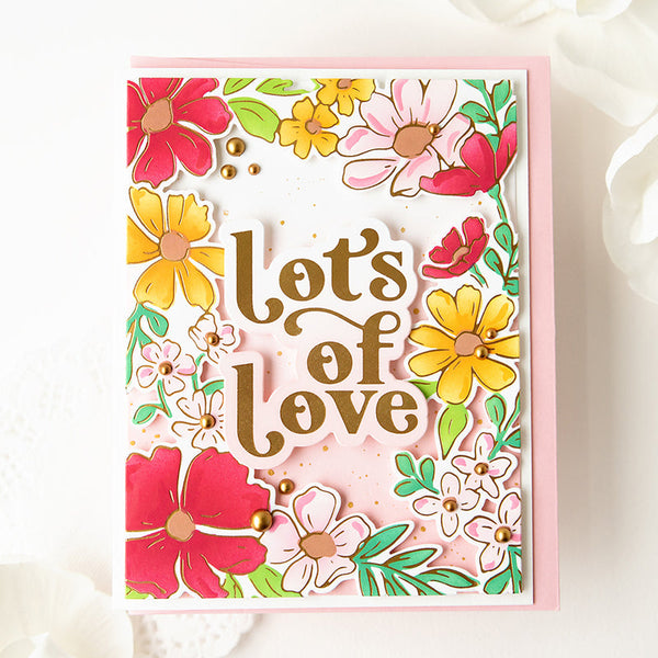 Pinkfresh Studio Clear Stamps Floral Border