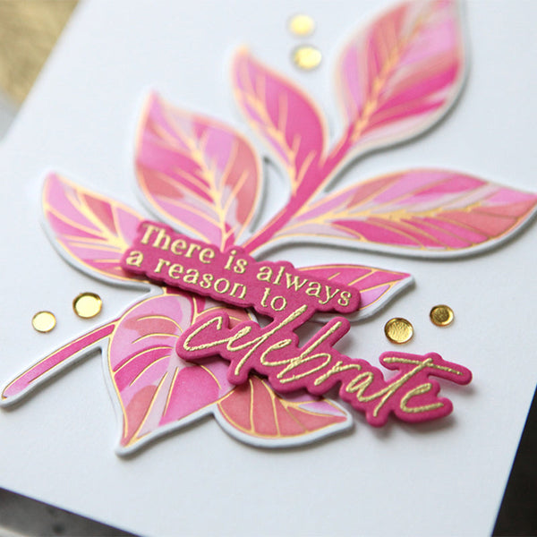 Pinkfresh Studio Clear Stamps Detailed Leaf