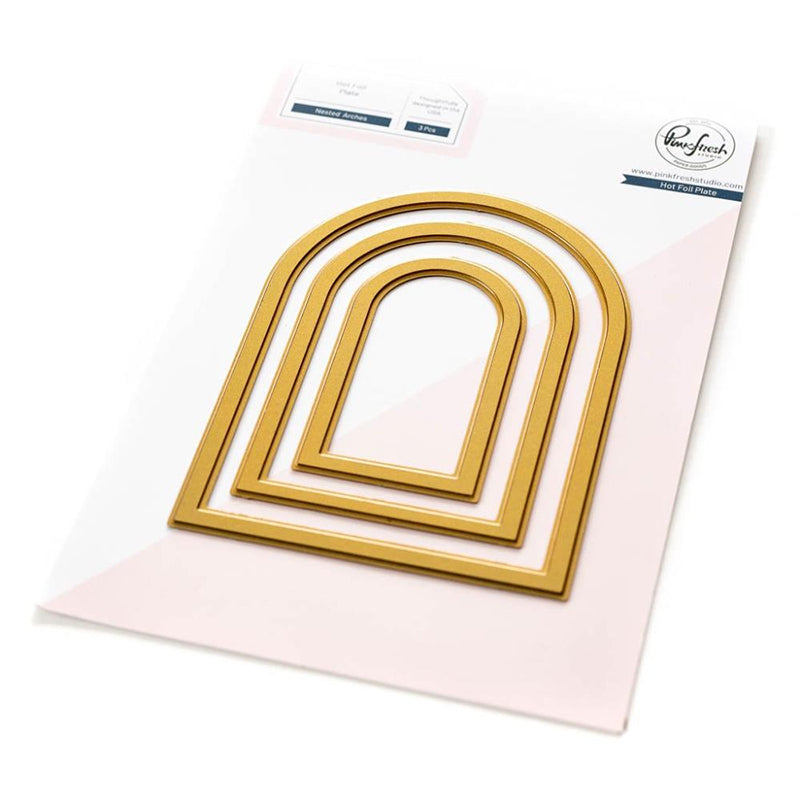 Pinkfresh Studio Hot Foil Plates Nested Arches