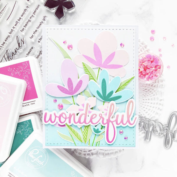 Pinkfresh Studio Clear Stamps Simple Blossoms