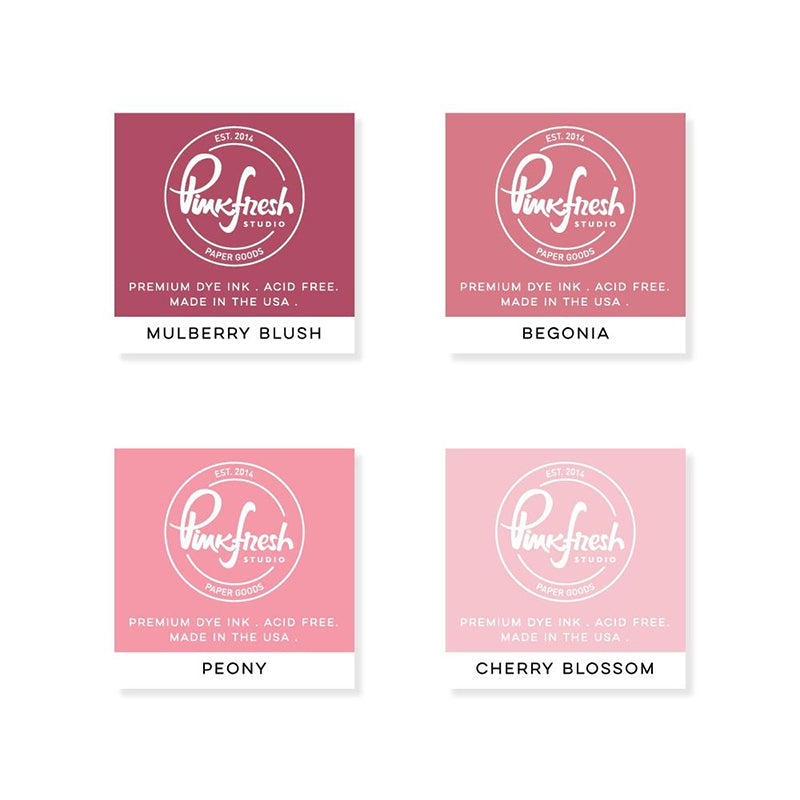 Pinkfresh Studio Mini Ink Cube 4pc Rose Garden