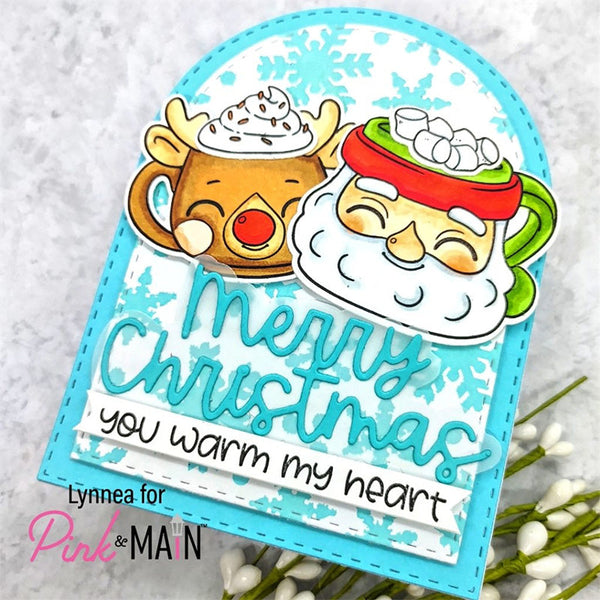Pink & Main Clear Stamps Mugs And Kisses