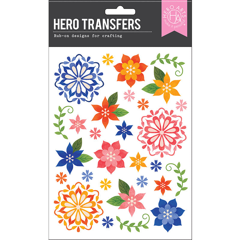 Hero Arts Graphic Florals Hero Transfers