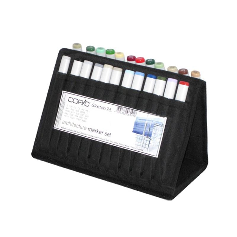 COPIC Sketch Marker 24pc Wallet Architecture