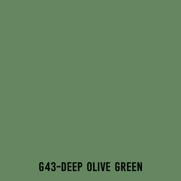 TOUCH Twin Brush Marker G43 Deep Olive Green