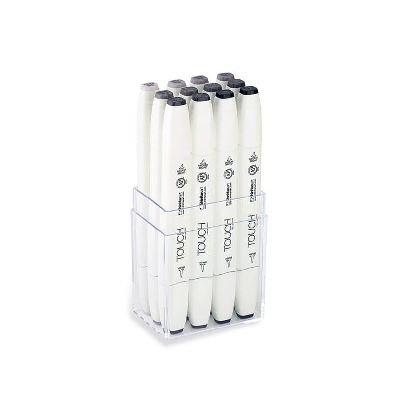 TOUCH Twin Brush Marker 12pc Warm Gray