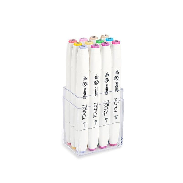 TOUCH Twin Brush Marker 12pc Pastel