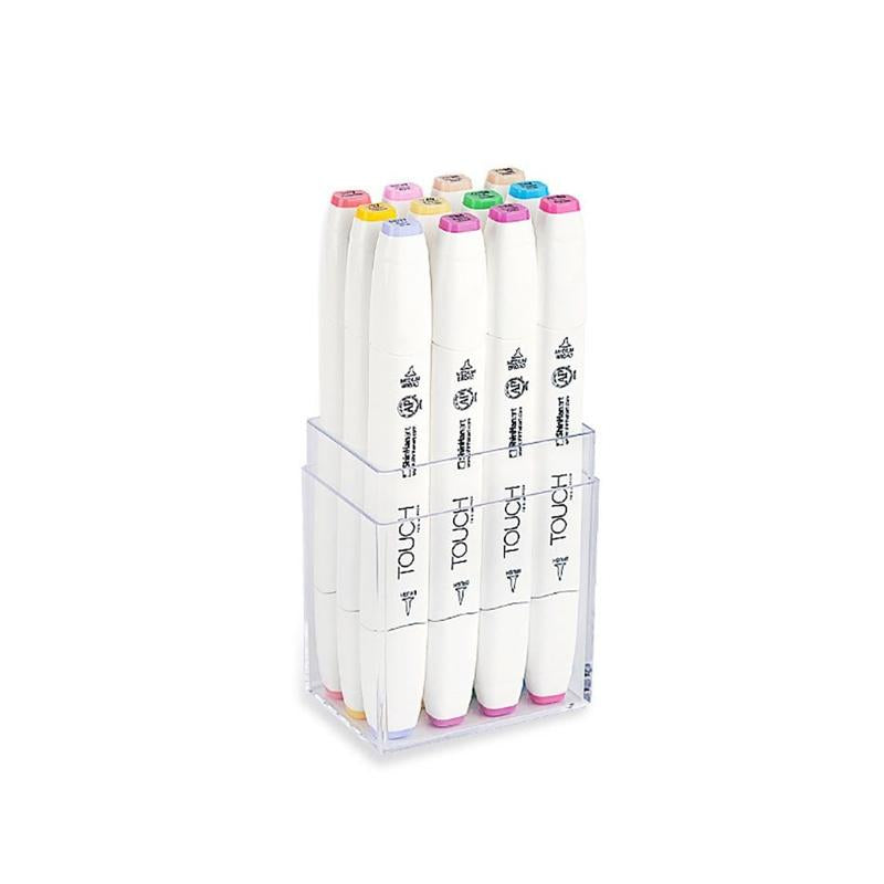 Real Brush Pens , Pastel - Set of 12 | Arteza