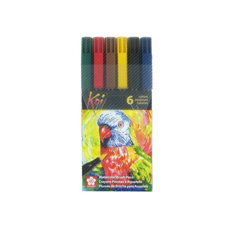 Sakura Koi Coloring Brush Pen 6pc