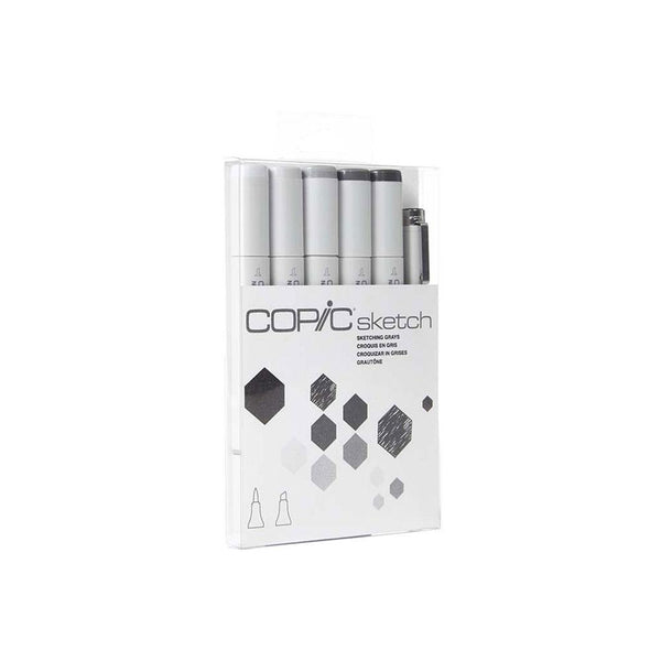 COPIC Sketch Marker 5pc Sketching Grays